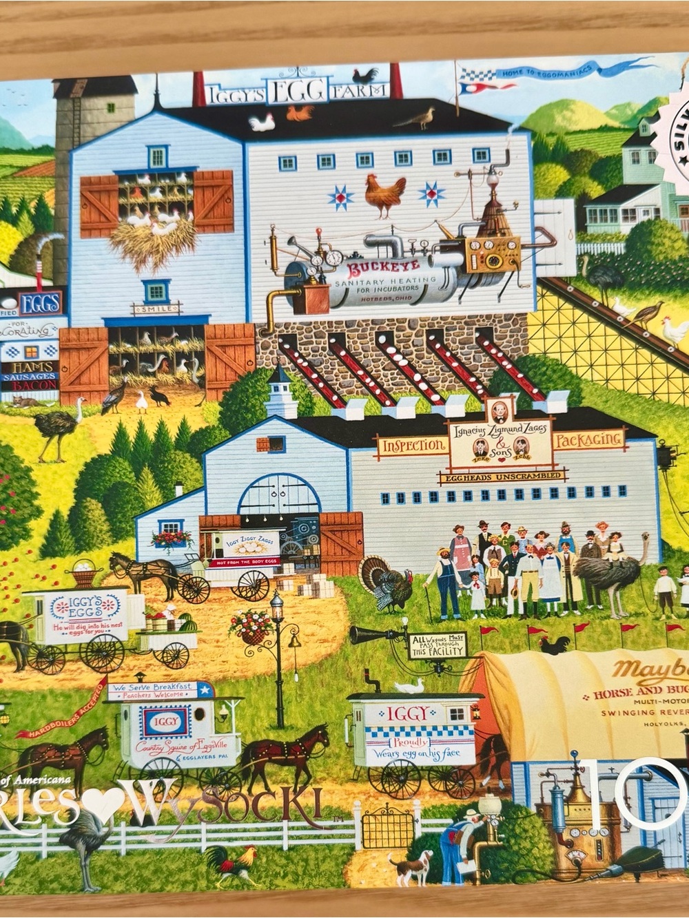 Charles Wysocki “Sunny Side Up” 1000 piece Puzzle